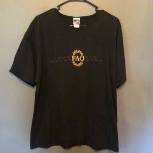 Men’s  Black FAO SCHARZ t shirt  size xl